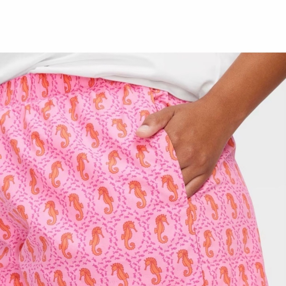 Roller Rabbit X Target Women’s Seahorse Poplin Boxer Shorts - Picture 8 of 8